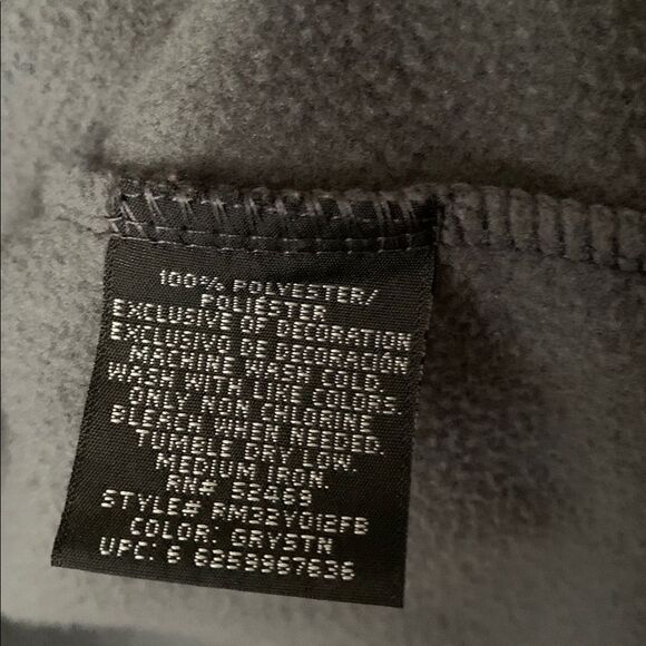 Starter Men’s Gray  Full-Zip Fleece Jacket Pockets  Size 2XL/50-52 - Picture 10 of 10